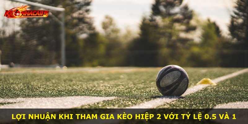 Lợi nhuận khi tham gia Kèo Hiệp 2 với tỷ lệ 0.5 và 1