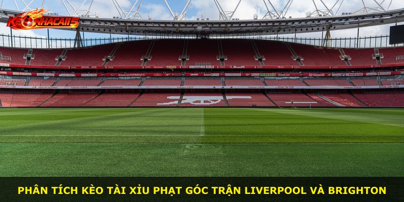 Phân tích kèo tài xỉu phạt góc trận Liverpool và Brighton